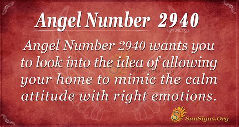 Angel Number 2940 Meaning Seek Mind Calmness Sunsignsorg