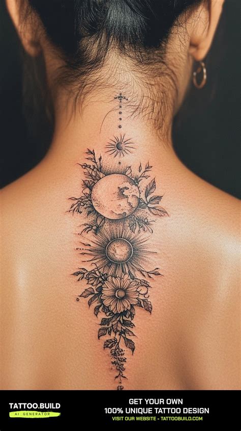 Sun And Moon Spine Tattoo Beautiful Ideas You D Love