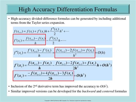 Ppt ~ Numerical Differentiation And Integration ~ Numerical Differentiation Chapter 23