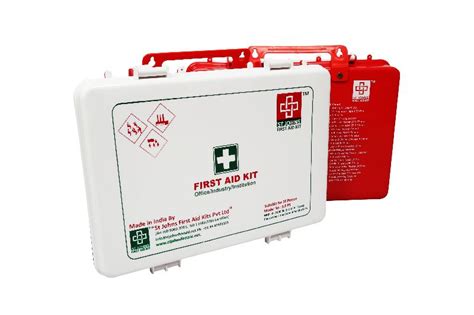 First Aid Workplace Kit Large Plastic Box 69 Components Sjf P1 By