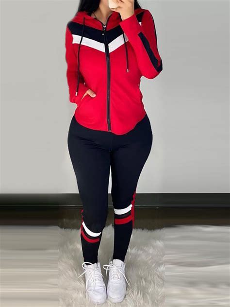 Wholesale Contrast Color Three Piece Womens Tracksuits Vpm081833 Wholesale7