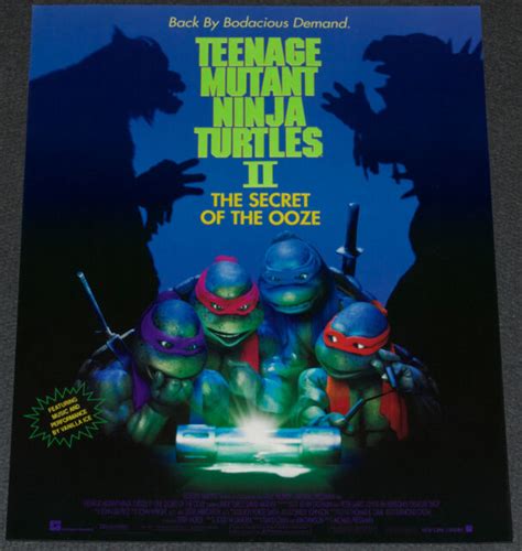 Teenage Mutant Ninja Turtles 2 Secret Of The Ooze 1991 Orig 12 X 15