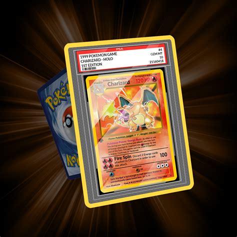 Psa Grade Charizard Card Custom Made Etsy Canada