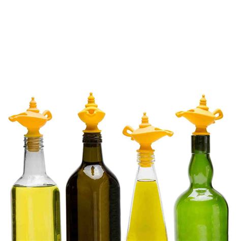 4 Pack Olive Oil Pourer Spout Silicone Oil Bottle Sprayer Dispenser