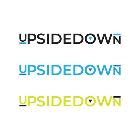 Up Side Down Logo Design Typography Design 21613088 Vector Art at Vecteezy