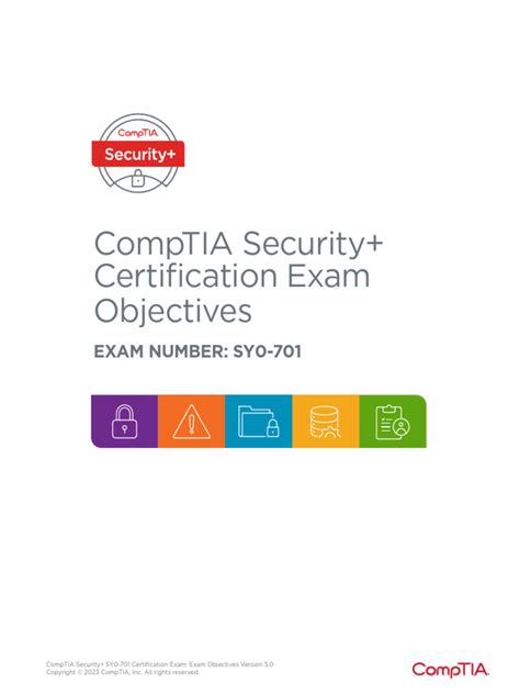 Comptia Security Sy0 701 Exam Objectives 5 0 Pdf Security