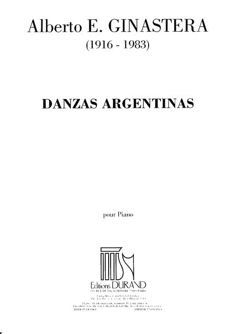 Pdf Ginastera Danzas Argentinas Dokumen Tips