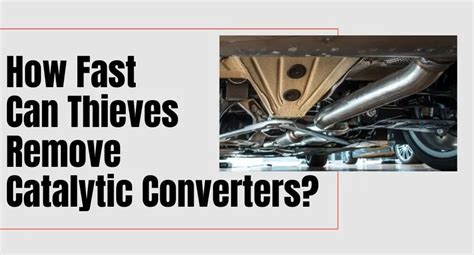 How Fast Can Thieves Remove Catalytic Converters Surprised