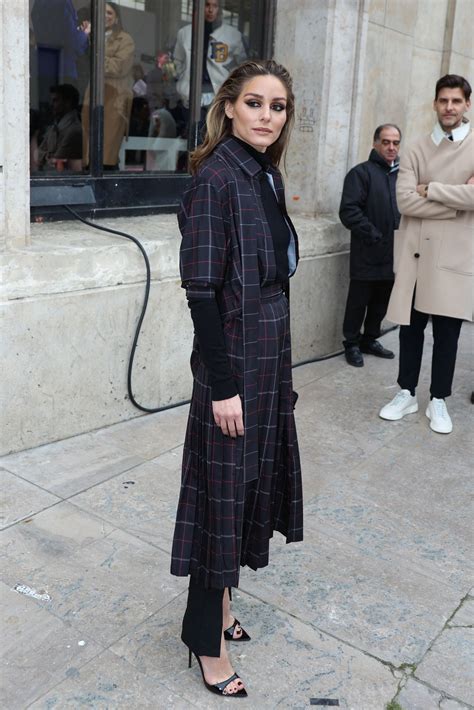 Olivia Palermo Arrives At Elie Saab Womenswear Fall Winter