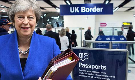 Brexit News Prime Minister Theresa May Demands Brit Passport Queues