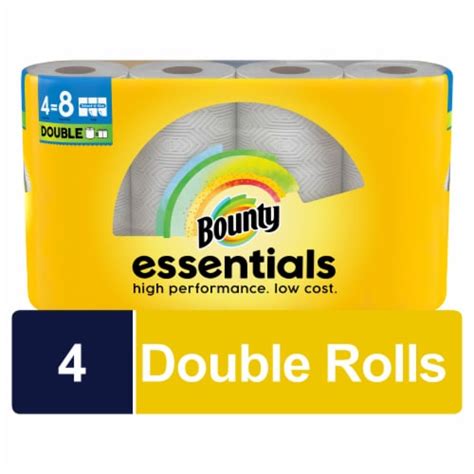 Bounty Essentials Select A Size Paper Towels Double Rolls White