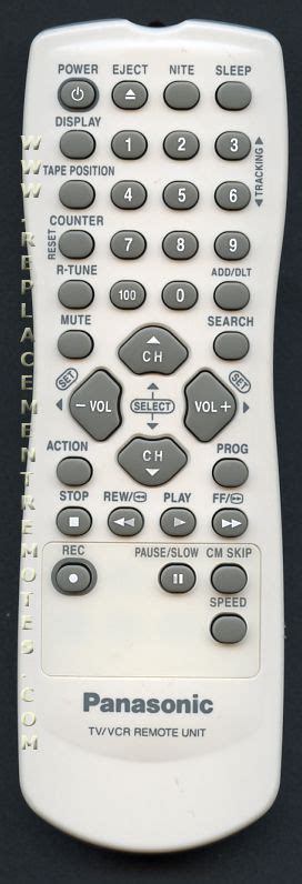 Buy Panasonic LSSQ0249 TV VCR Combo TV VCR Remote Control