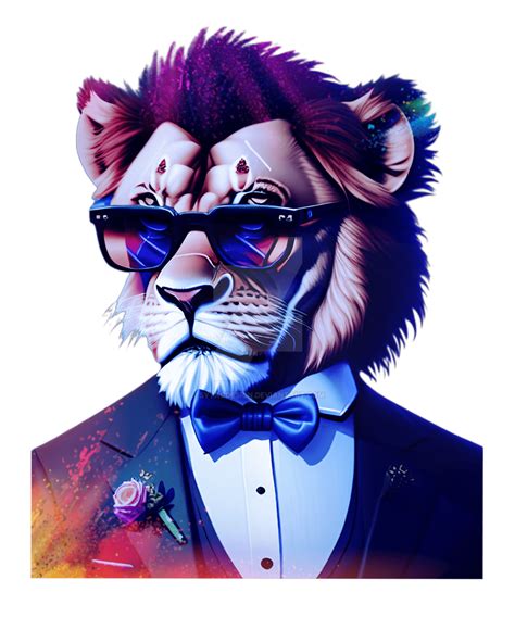 Cool Cat Lion Hipster Sunglasses Funny By Sytacdesign On Deviantart