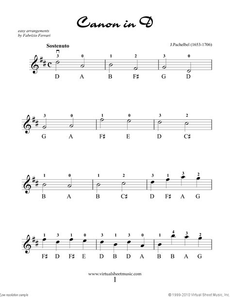 Valentine Sheet Music for violin solo "For Beginners"