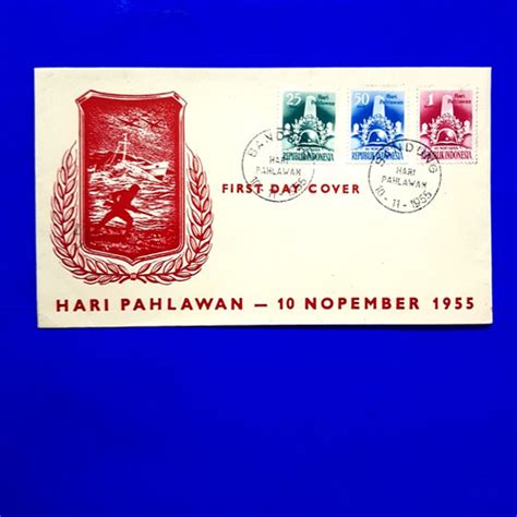 Jual Perangko Prangko INDONESIA SHP HARI PAHLAWAN 10 NOPEMBER 1955