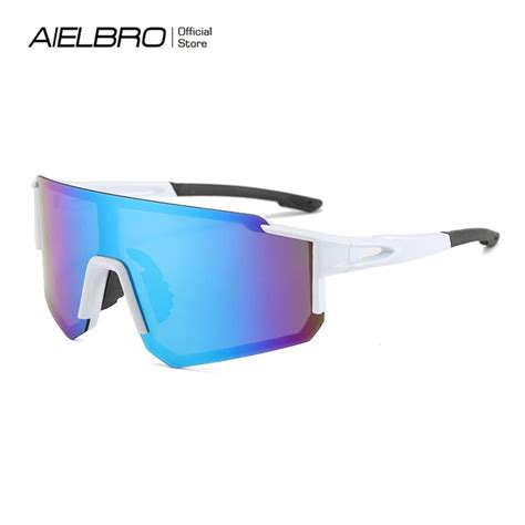 Aielbro 2024 Summer Sunglasses Sports Uv400 Cycling Glasses Bike Shades