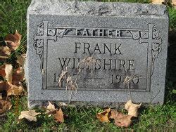 Frank Wiltshire M Morial Find A Grave