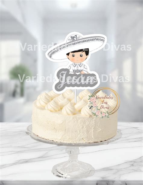 Custom Charrito Cake Toppers Charrita Cake Topper Mi Bautizo First