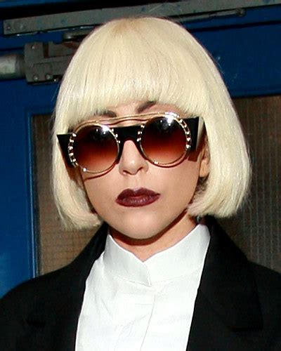 Graphic Bob With Rounded Fringe Lady Gagas 25 Most Outrageous