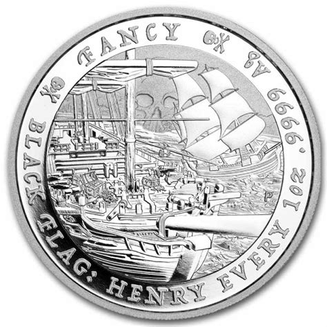 Tuvalu Black Flag The Fancy 1 Oz Silver 2023 Coin