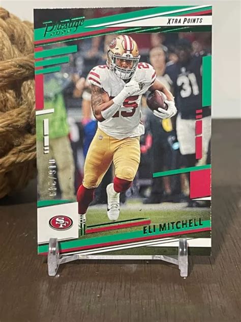 Panini Prestige Football Eli Mitchell Xtra Points Vert Parall Le