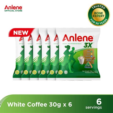 Anlene Milk Adult Powder White Coffee 30g X6 Shopee Philippines