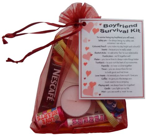 Boyfriend Survival Kit Gift Great Novelty Present For Birthday