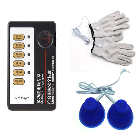 Electric Shock Massage Kit Nipple Vacuum Breast Enhancer Electric Shock