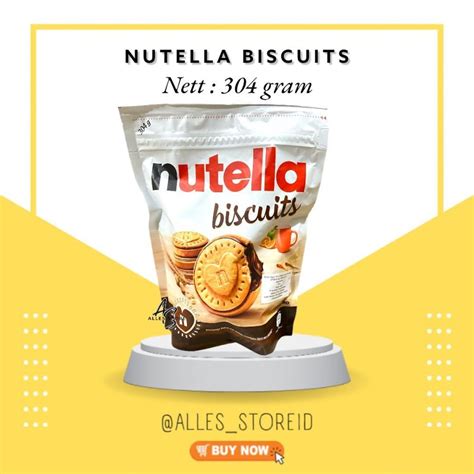 Jual Nutella Biskuit Biskuit Lapis Krim Coklat Nutella Biscuits 304 Gr