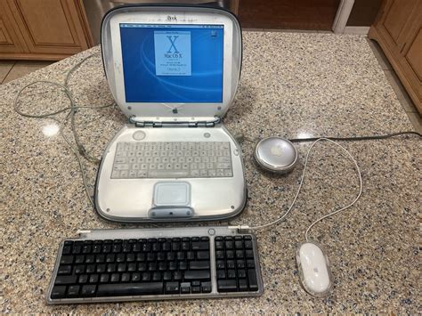 Used Vintage Apple Graphite Clamshell Ibook G Mhz Mb Ram Bundle