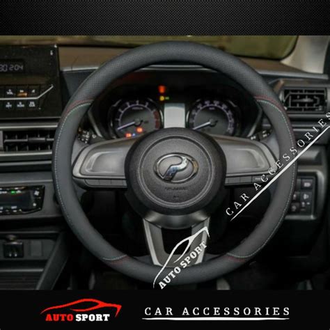 Perodua Ativa Aruz Axia Myvi Bezza Decorative Nappa Leather Steering