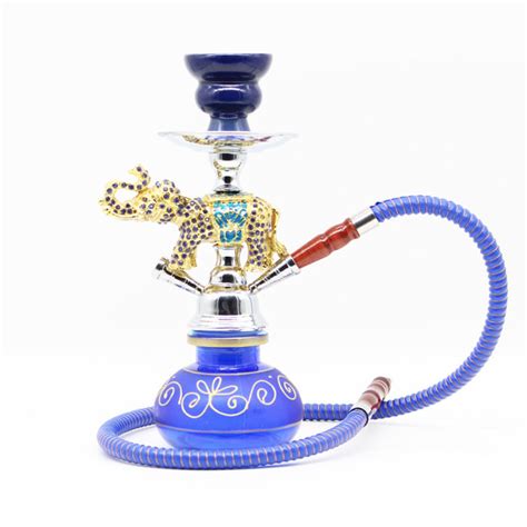 Arab Small Portable Elephant Hookah Glass Shisha Set Chicha Narguile Complete Ktv Bar Water