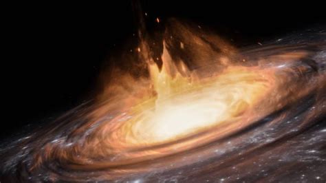 Giant Black Hole Powers Brightest Cosmic Beacon Ever Found