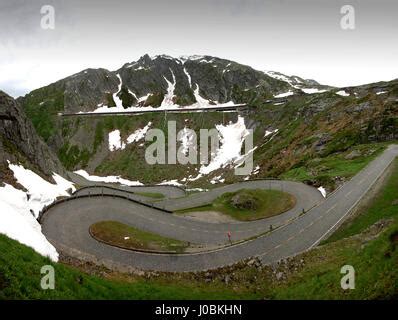 St Gotthard Pass, Switzerland. June 2015The St Gotthard Pass summit ...