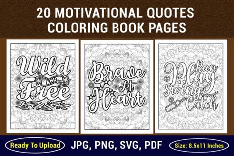 Motivational Quotes Coloring Pages Graphic By Mehedi Hassan Creative