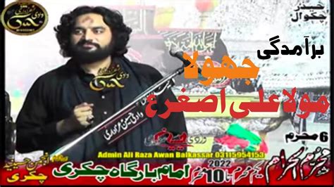 Zakir Waseem Abbas Baloch 6 Muharram 2022 Jhola Mola Ali Asghar