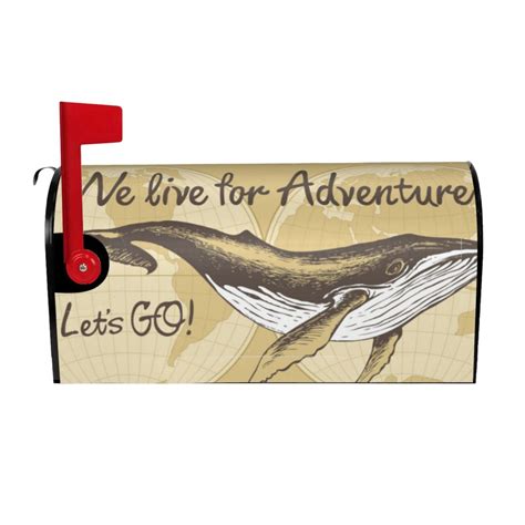 Bingfone We Live For Adventure Magnetic Mailbox Cover Standard Size For