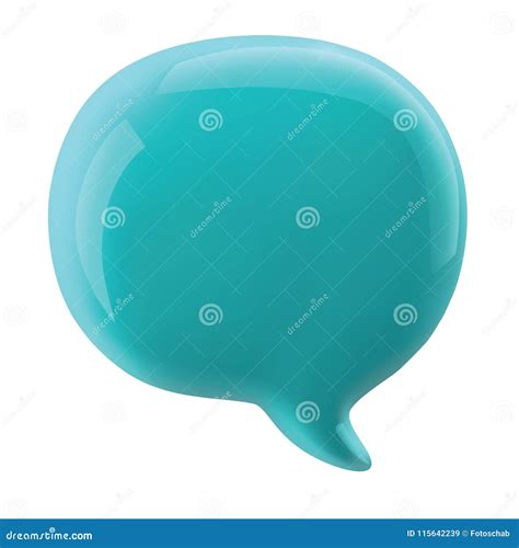 Glossy Speech Bubble Stock Vector Illustration Of Element