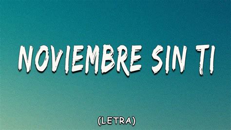 Reik Noviembre Sin Ti Letra Lyrics YouTube