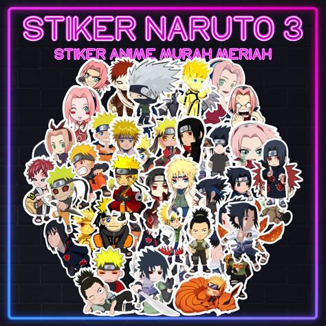 Jual Stiker Naruto 3 Sticker Anime Murah Meriah Ddu Du Sticker