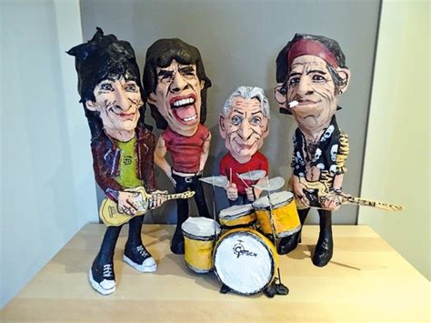 Rolling Stones Sculptures Handmade Figurines Musicians Mick Etsy