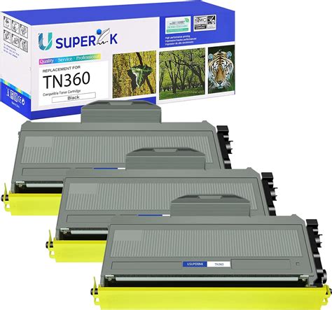 Usuperink 3 Pack High Yield Compatible Black Toner Cartridge Replacement For Brother