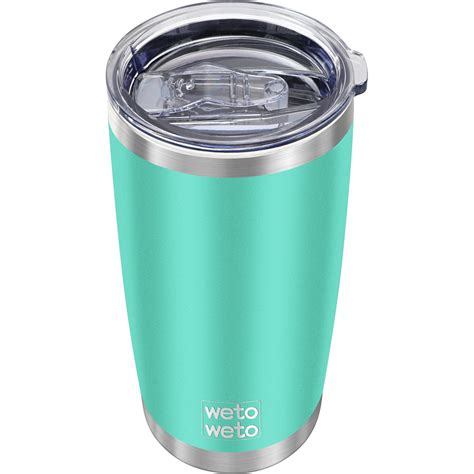 Wetoweto 20oz Insulated Stainless Steel Tumbler Coffee Tumbler Double Wall Vacuum Leak Proof