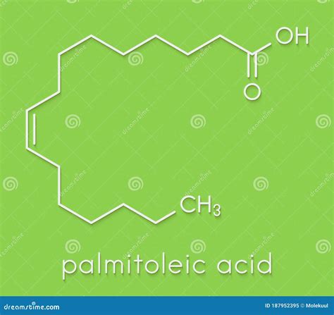 Palmitoleic Acid Palmitoleate Molecule It Is An Omega 7