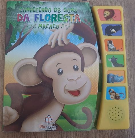 Livro Infantil Conhecendo Os Sons Dos Animais Da Floresta Item