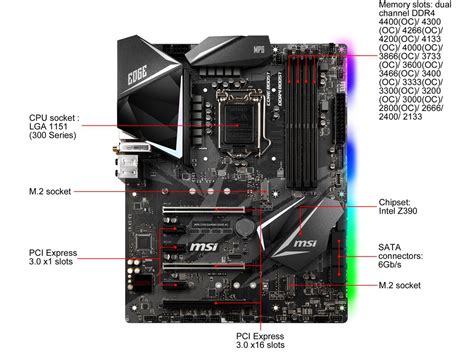 Msi Mpg Z390 Gaming Edge Ac Atx Motherboard