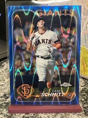 2024 Topps Chrome Casey Schmitt Blue Raywave Refractor 150 220 Giants