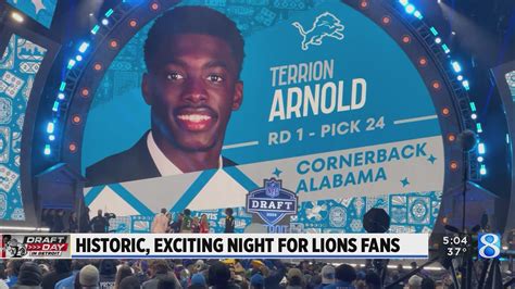 Fans Thrilled As Detroit Lions Draft Terrion Arnold Fox News Colorado