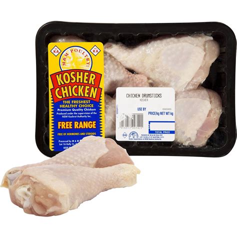 M And M Poultry Kosher Chicken Drumstick 400g 620g Woolworths