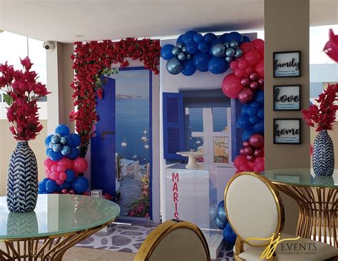 Santorini Greece Birthday Party Ideas Photo Of Catch My Party